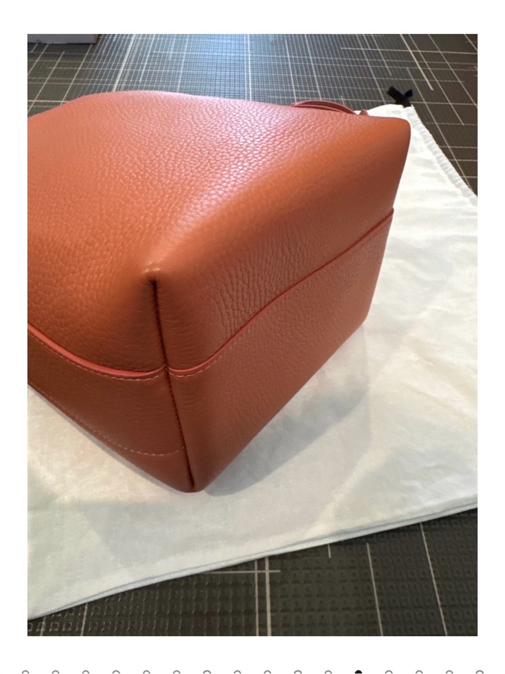 Cuyana Linea Leather Bucket Bag in Terracotta - Picture 7 of 10